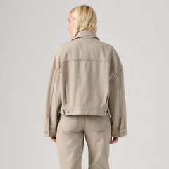 Loose Cropped Trucker Jacket — New Hire Trucker - Light Wash 4
