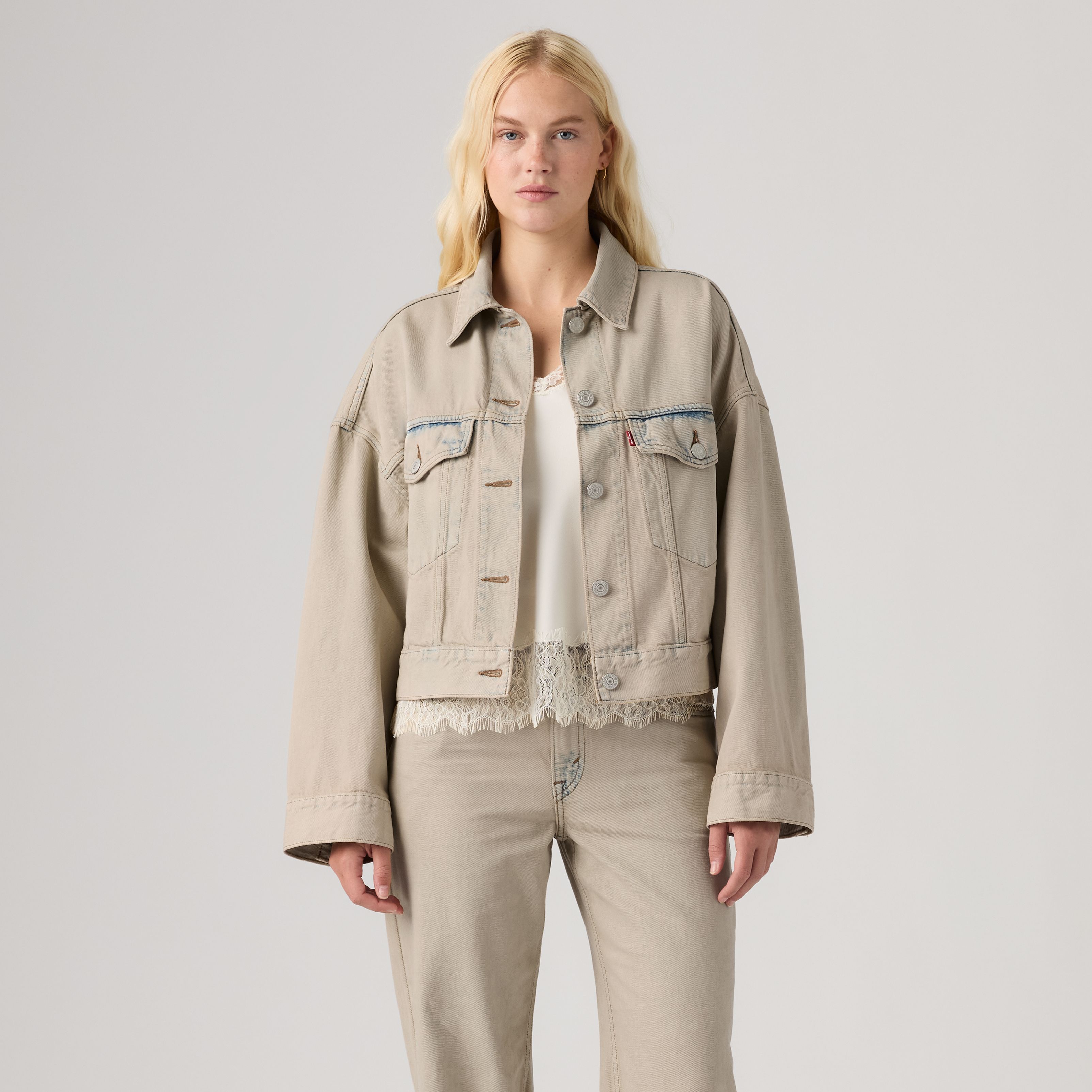 Loose Cropped Trucker Jacket 3