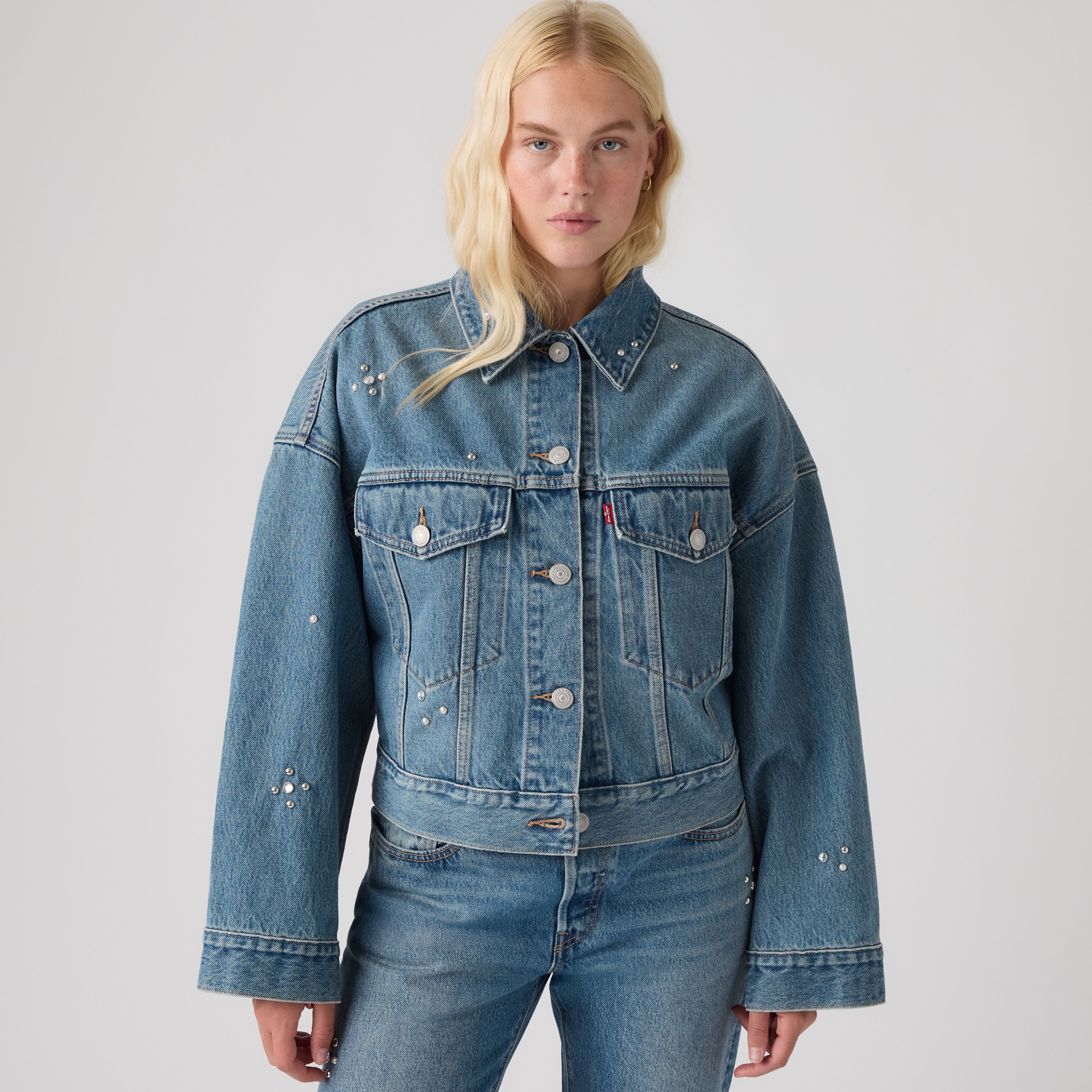 Loose Crop Trucker Jacket 1