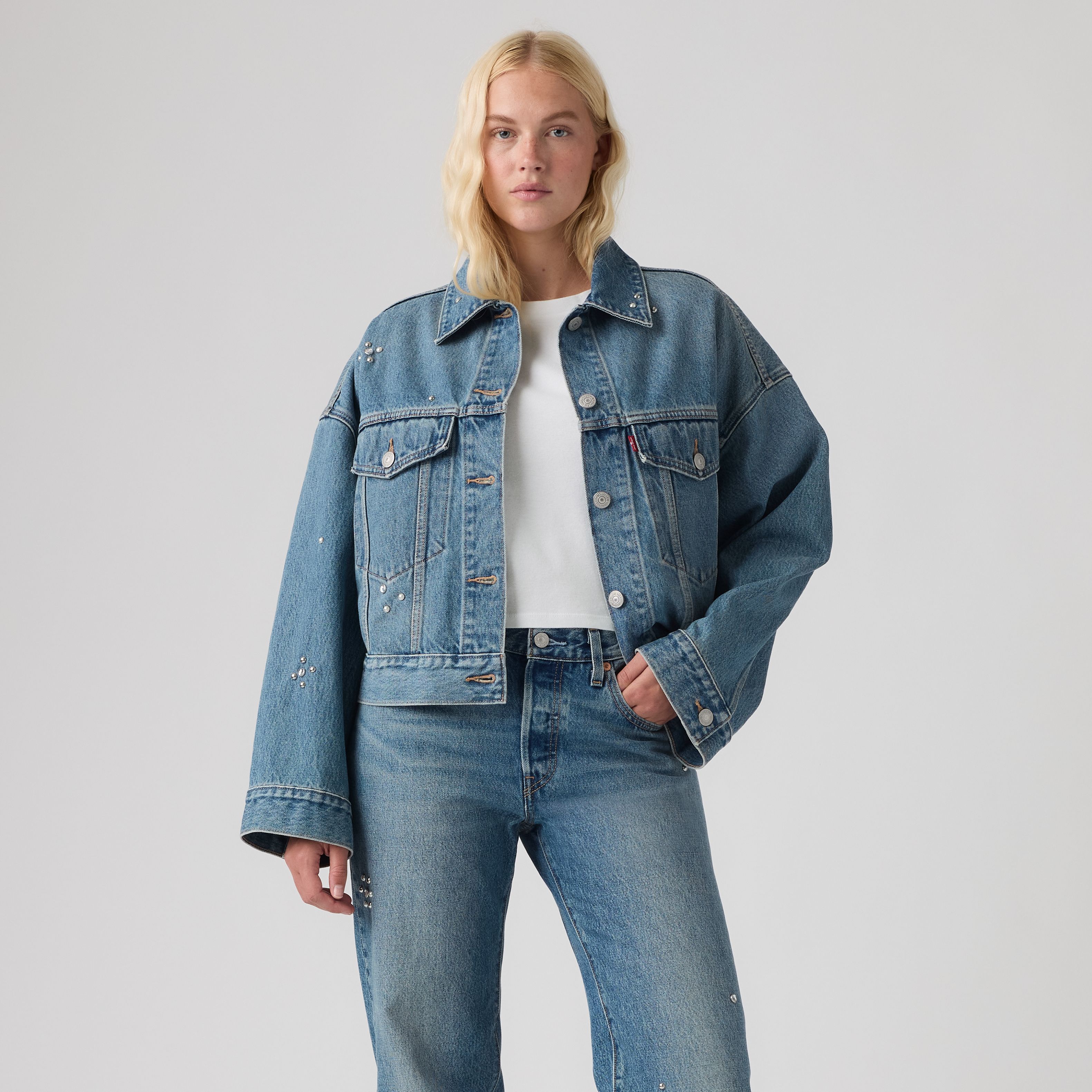 Loose Crop Trucker Jacket 3
