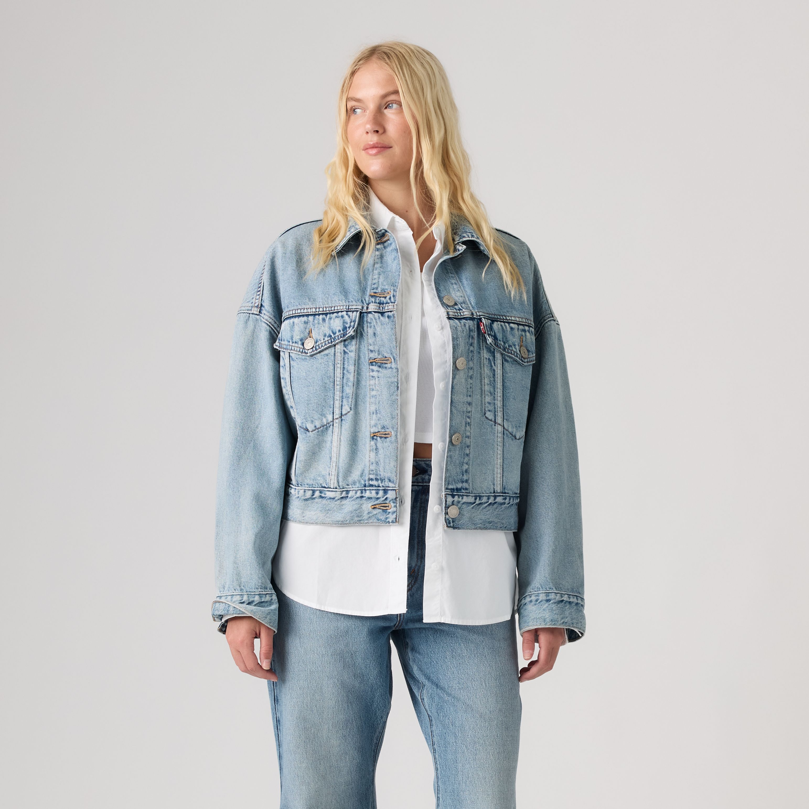 Loose Crop Trucker Jacket 3