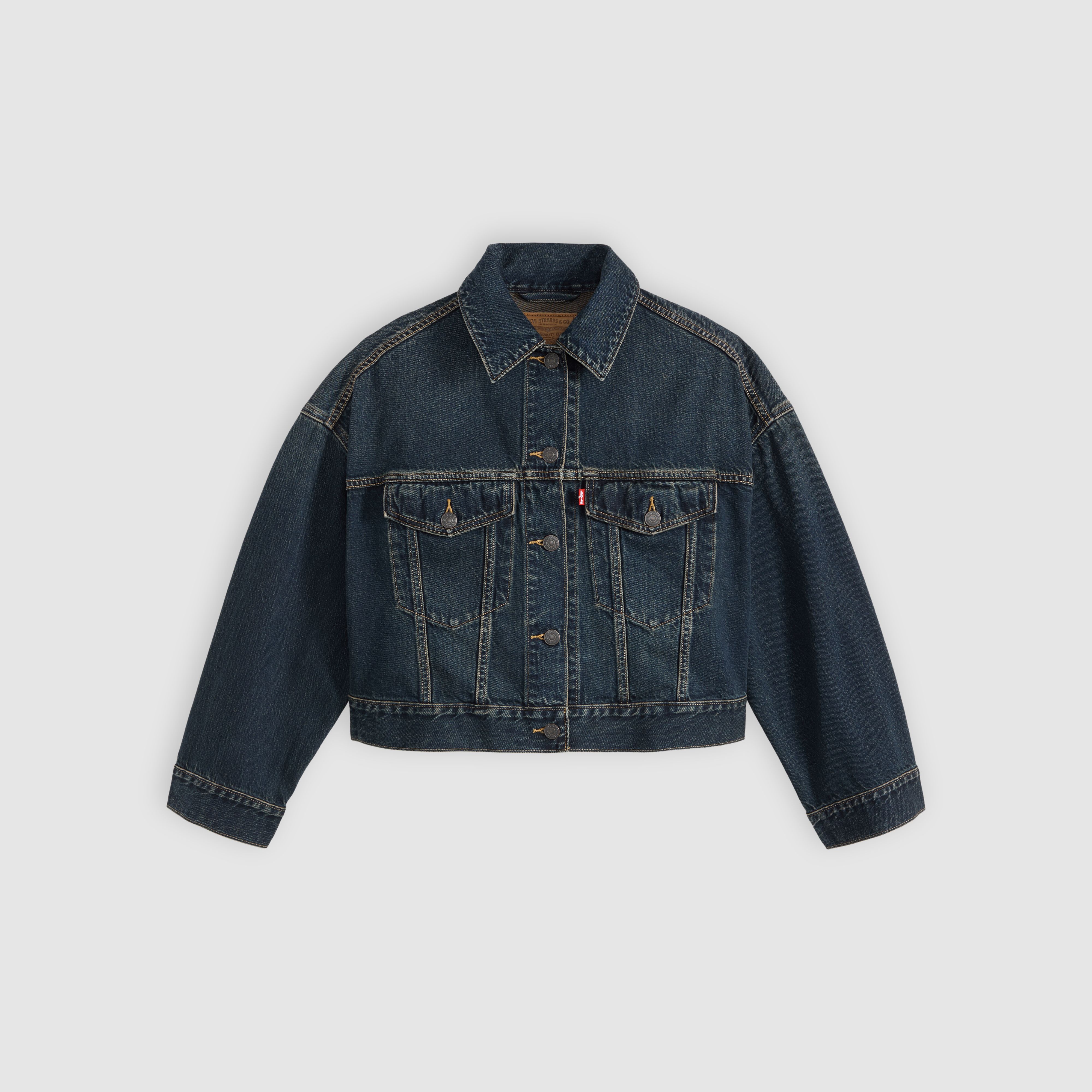 Loose Cropped Trucker Jacket 5