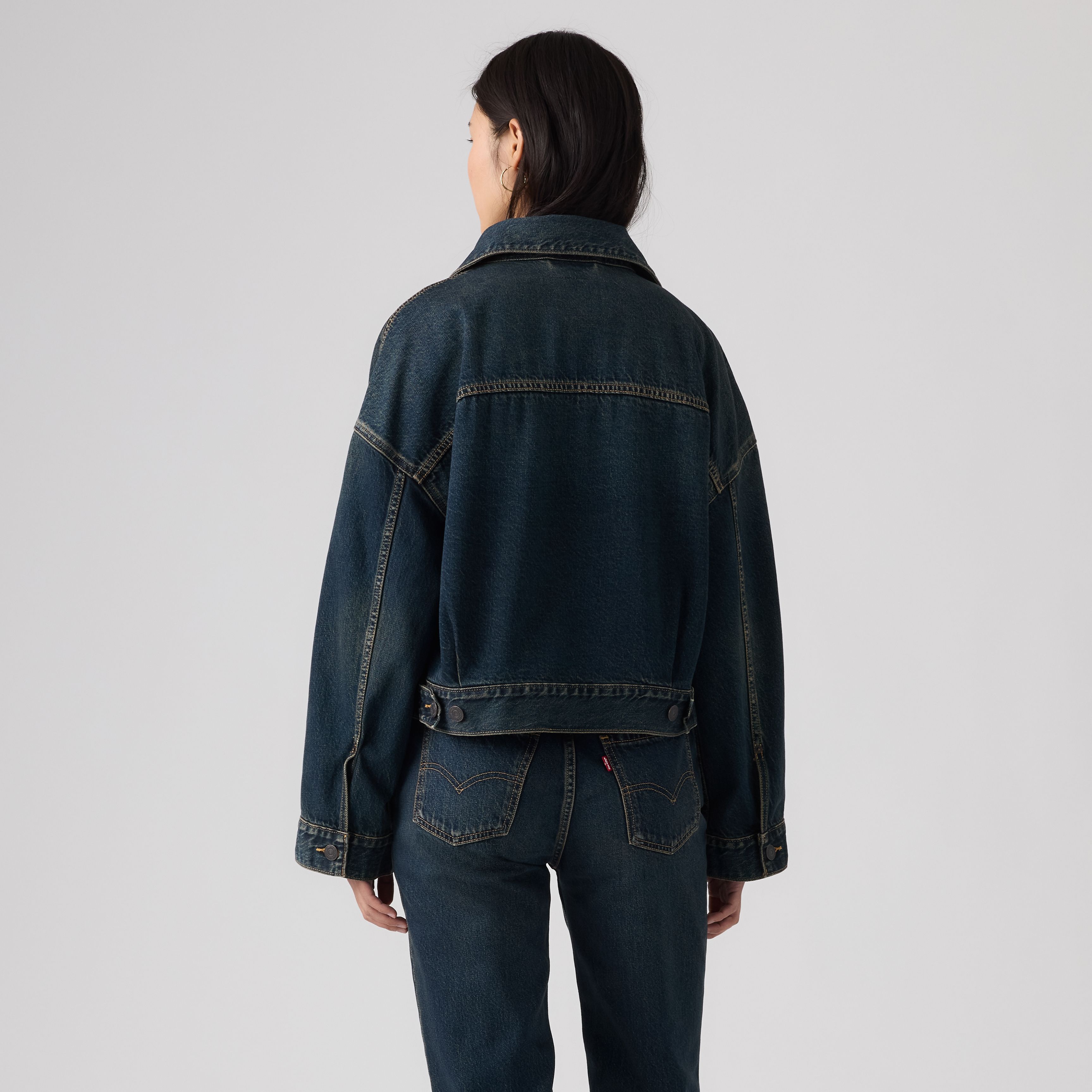 Loose Cropped Trucker Jacket 4