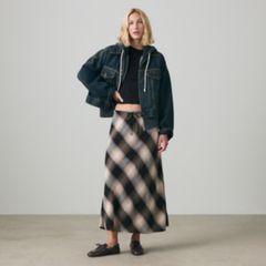 Loose Cropped Trucker Jacket — High Vibration Trucker - Dark Wash 1