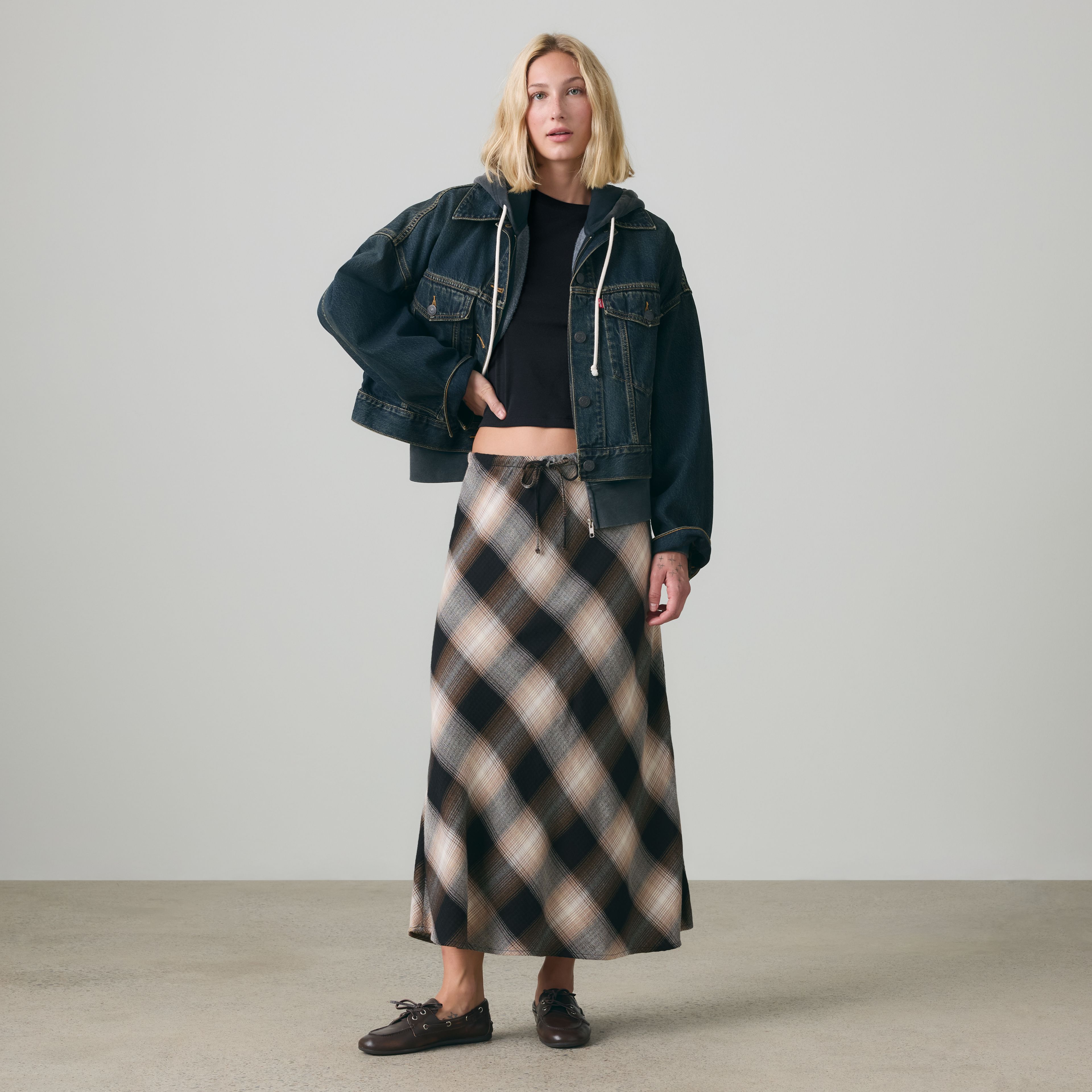 Loose Cropped Trucker Jacket