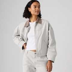 Loose Workwear Trucker Jacket — Garment Dye Vapor Blue - Grey 1