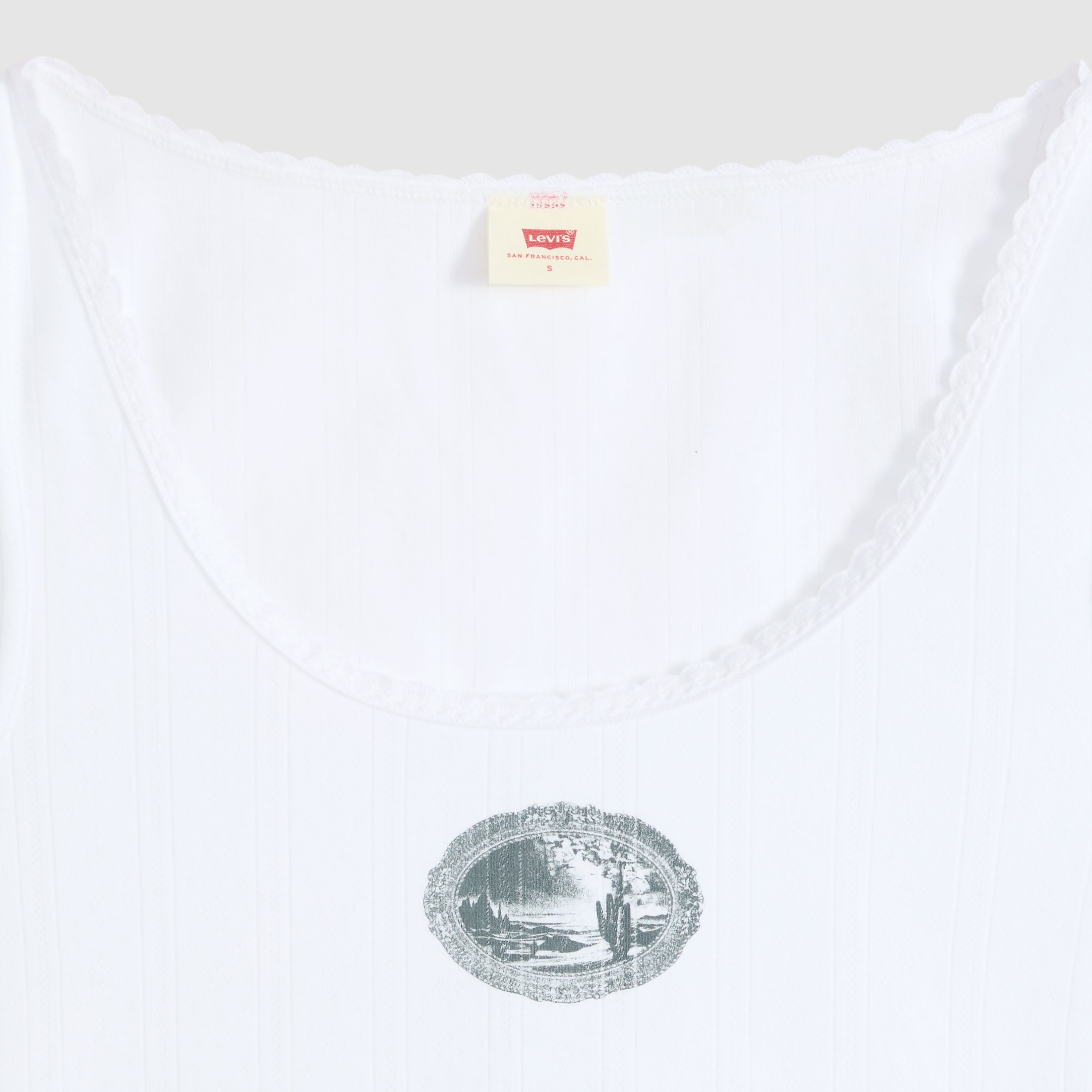 Graphic Pointelle Tank 6
