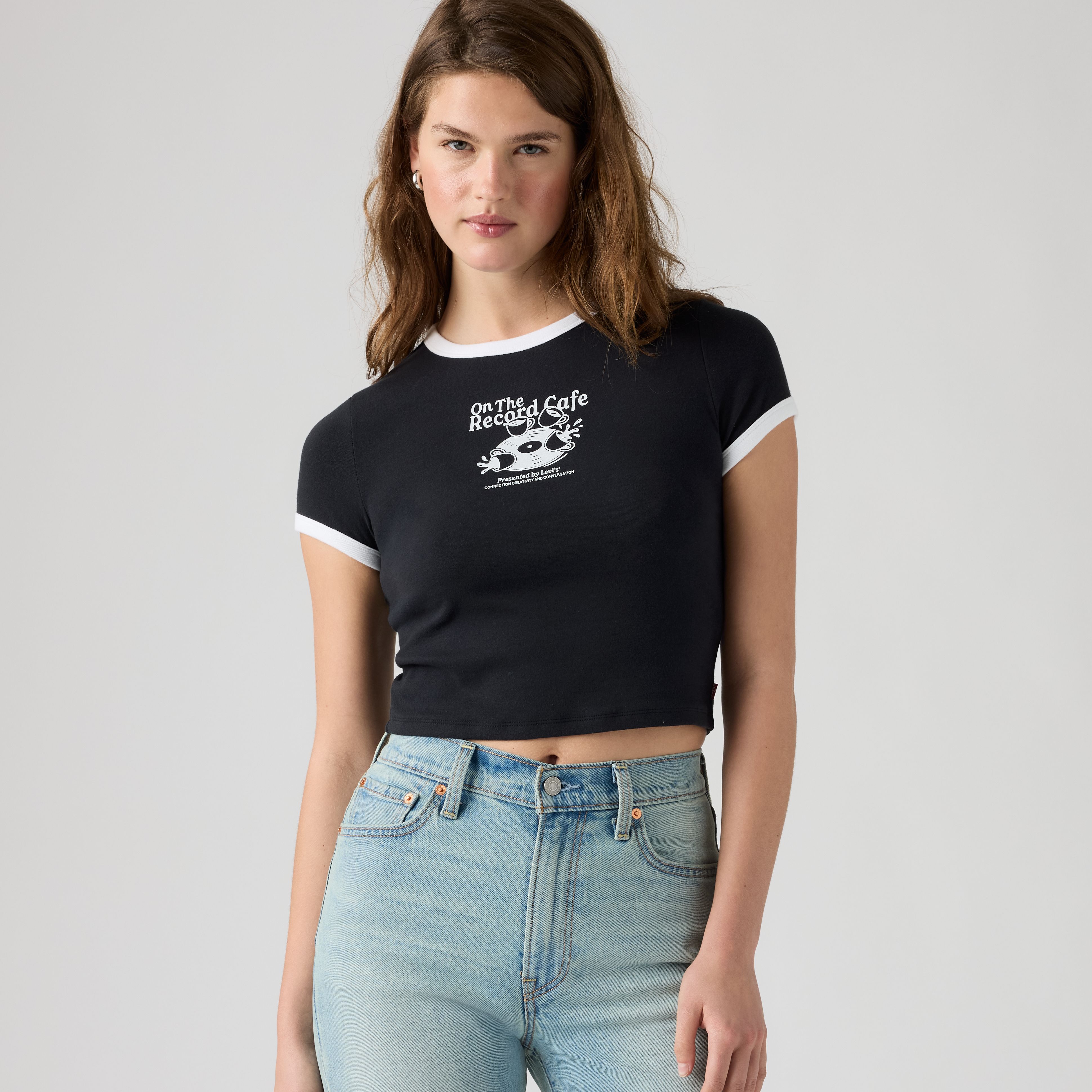 Graphic Essential Ringer Baby Tee 1