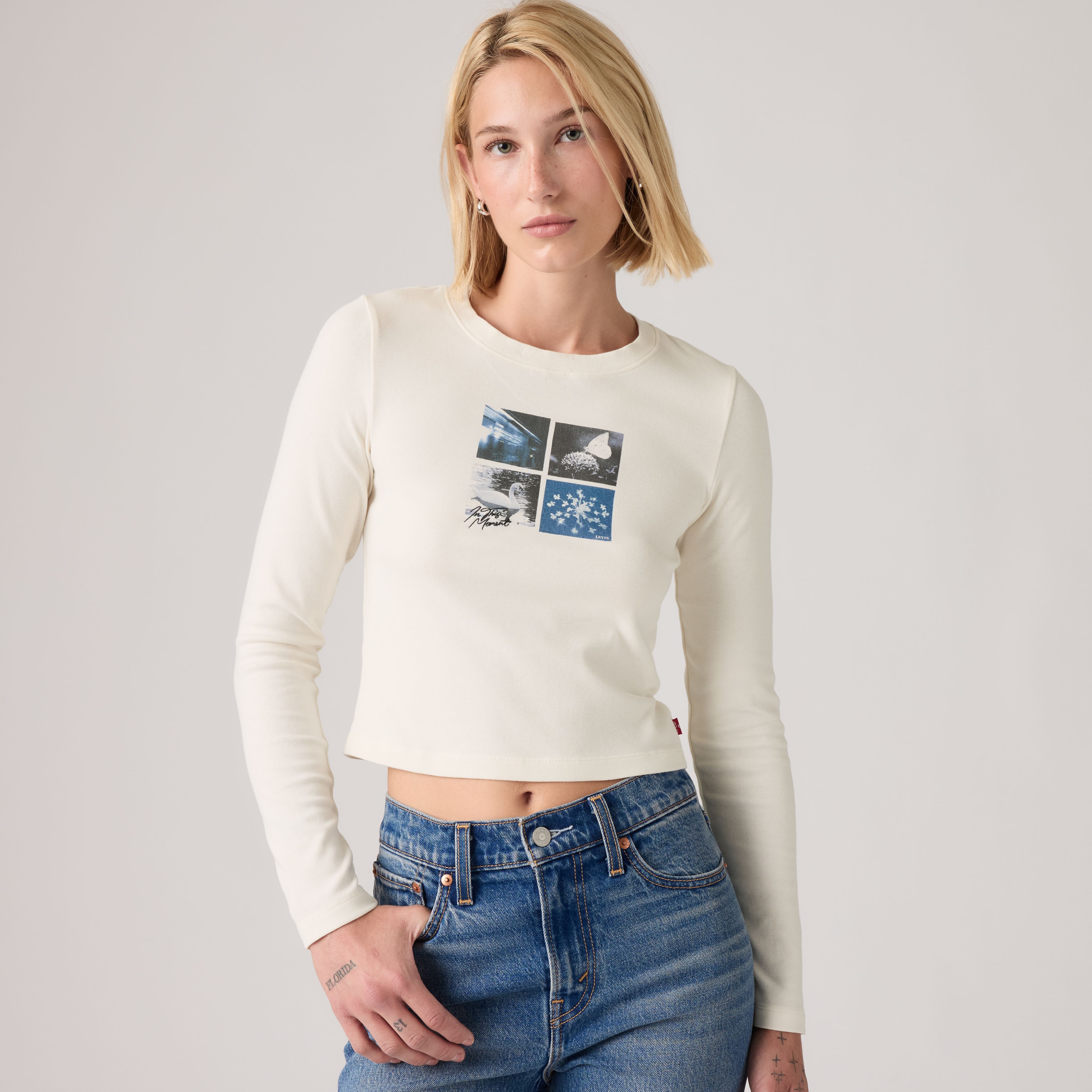 Graphic Essential Long-Sleeve Baby Tee 1