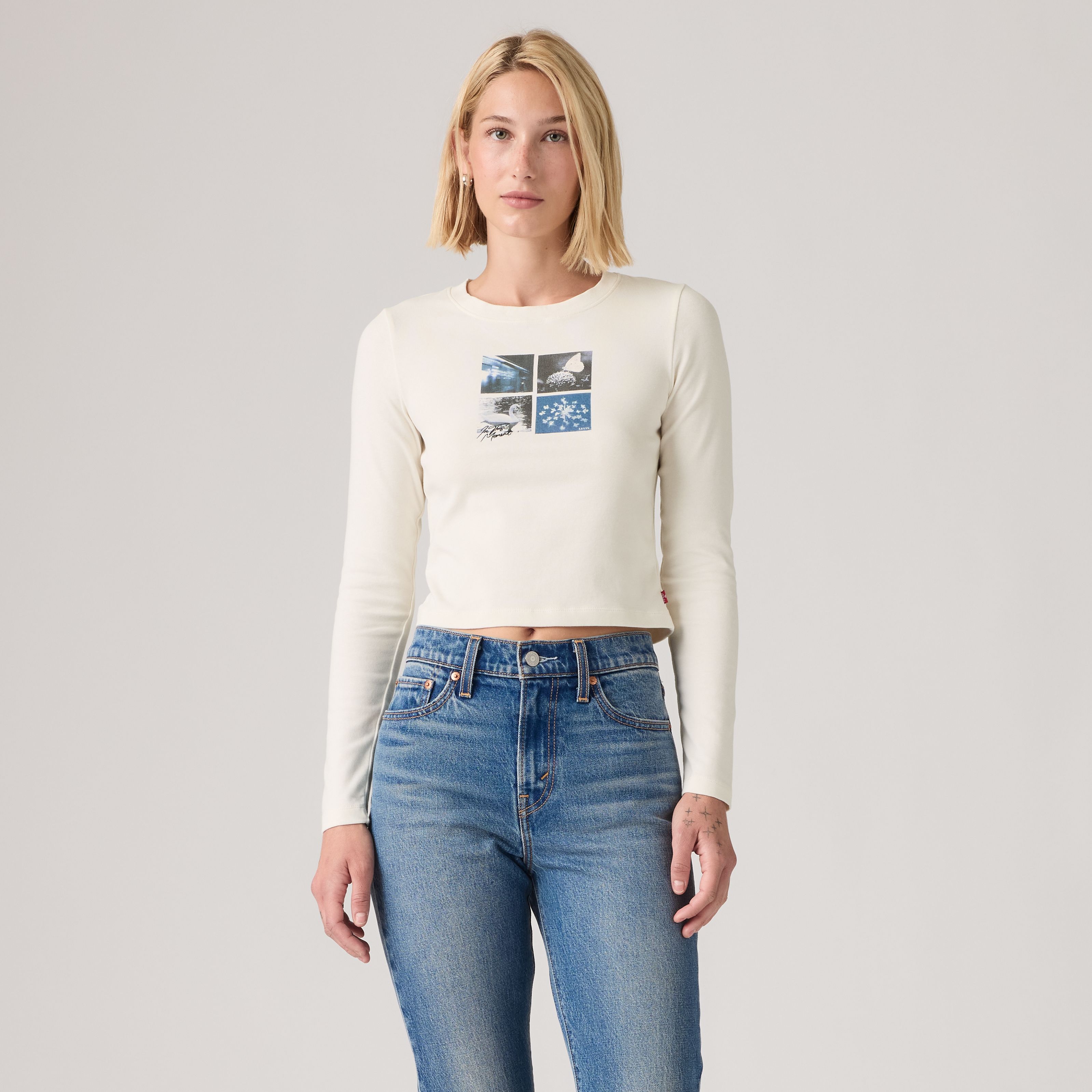 Graphic Essential Long-Sleeve Baby Tee 1