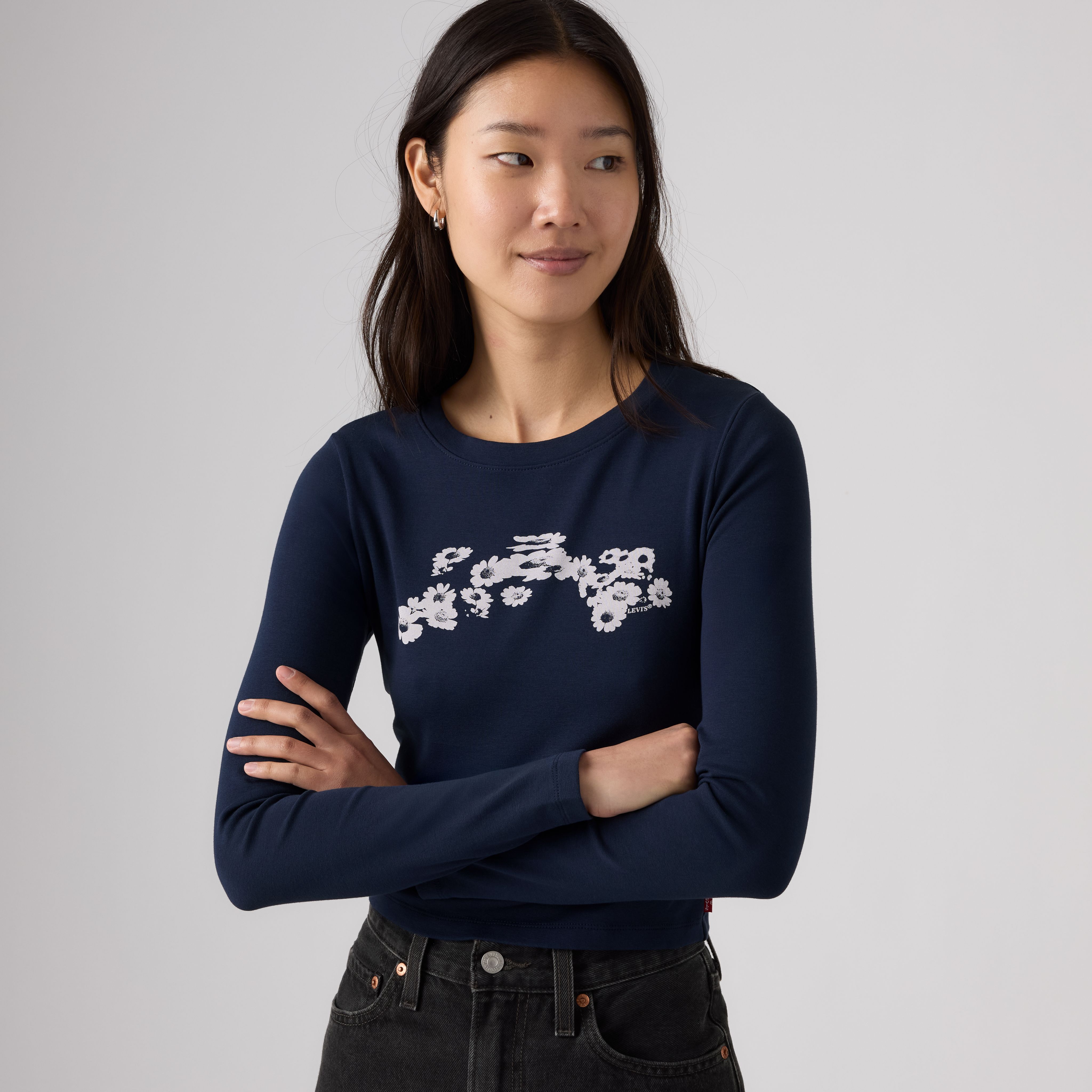 Graphic Essential Long-Sleeve Baby Tee 1