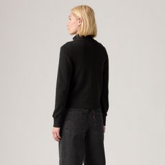 Graphic Slim Fit Full-Zip — Slim Fit Fleece Club Serif Jet Black - Black 4