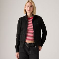 Graphic Slim Fit Full-Zip — Slim Fit Fleece Club Serif Jet Black - Black 1