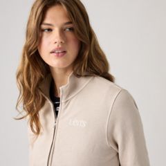 Graphic Slim Fit Full-Zip — Slim Fit Fleece Club Serif Chateau Gray - White 2