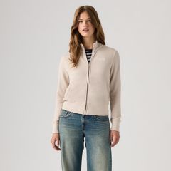Graphic Slim Fit Full-Zip — Slim Fit Fleece Club Serif Chateau Gray - White 3