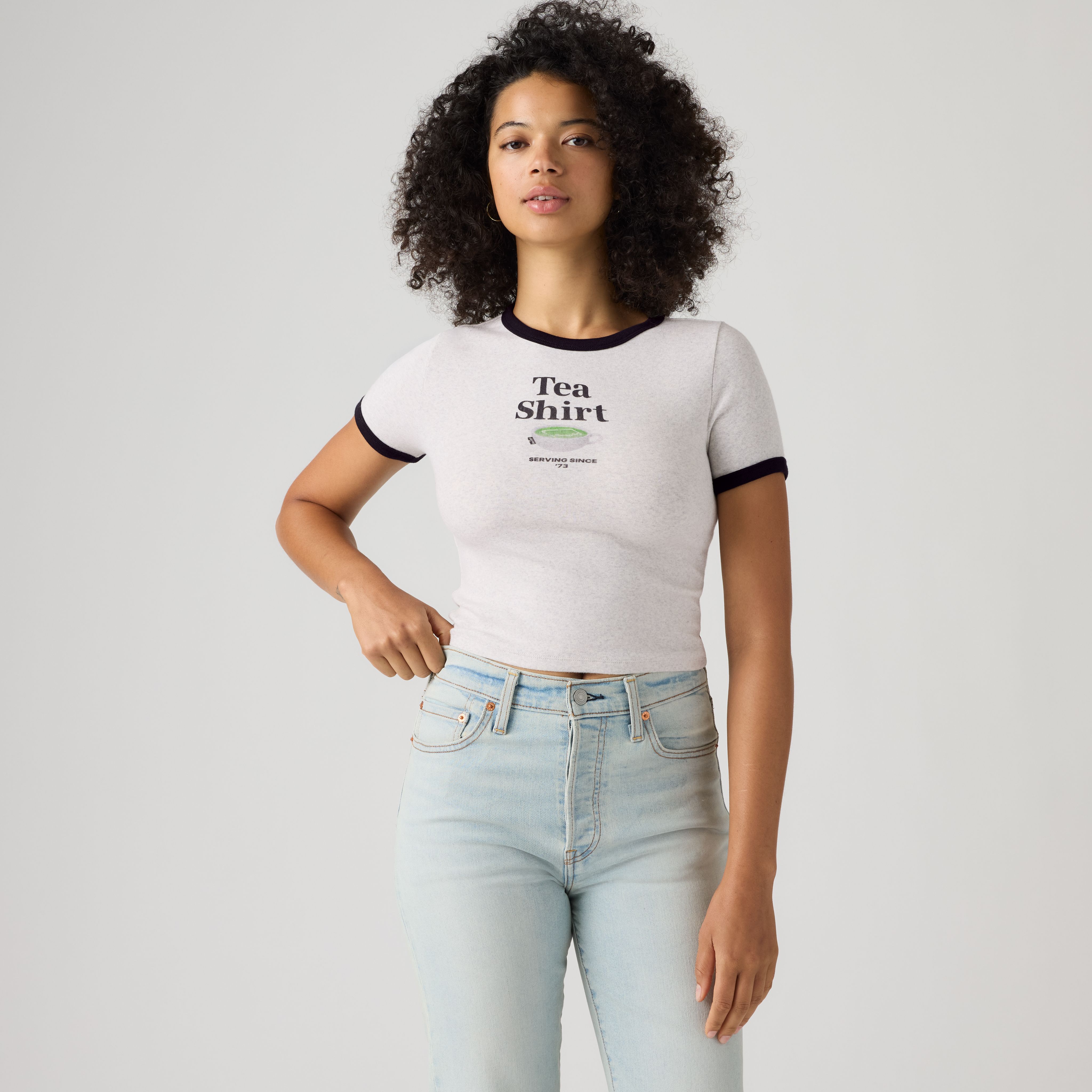 Graphic Hayes Cropped Tee 1