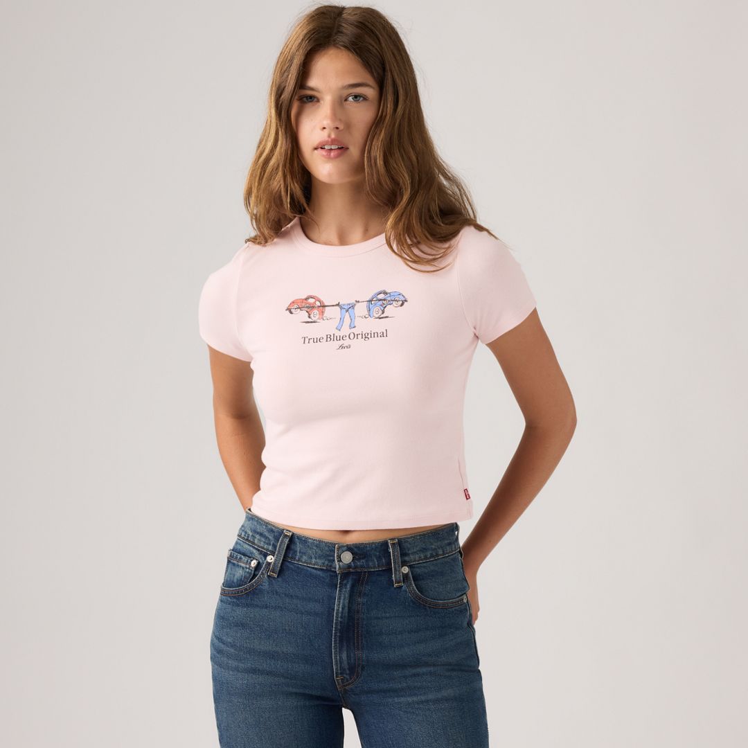 Levi's Graphic Hayes Cropped Tee T-Shirt - Women's L