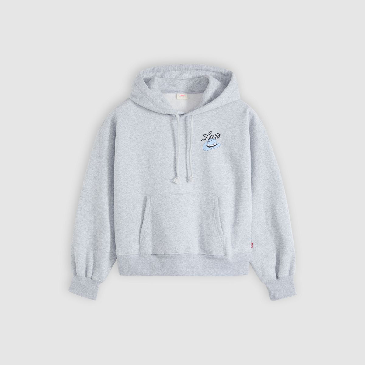 Graphic Everyday Hoodie — Baby Silver Heather Gray - Grey