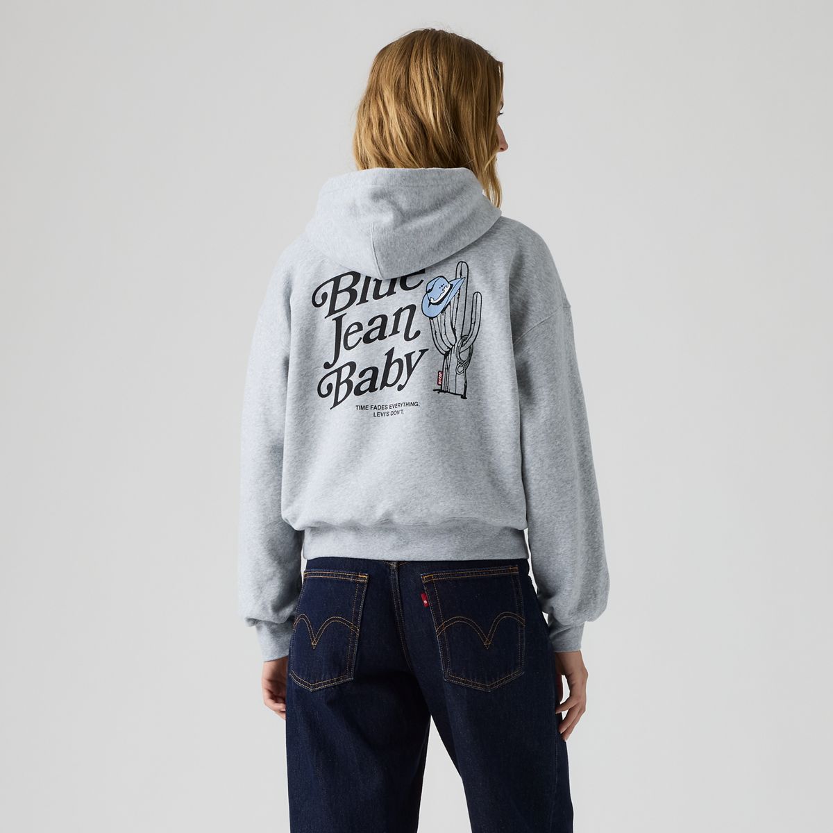 Graphic Everyday Hoodie — Baby Silver Heather Gray - Grey