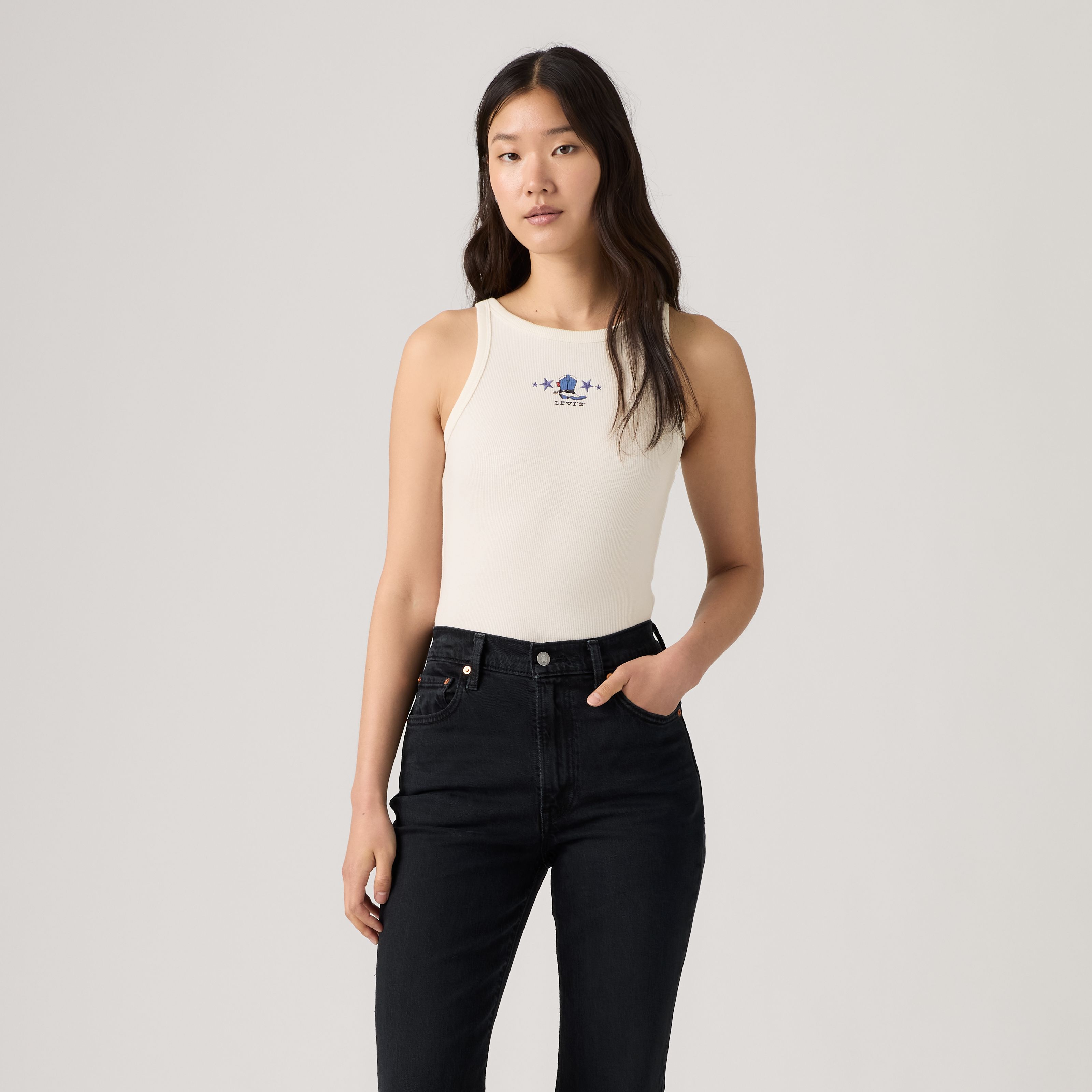 Graphic Logo Hayes Racer Tank Top 9
