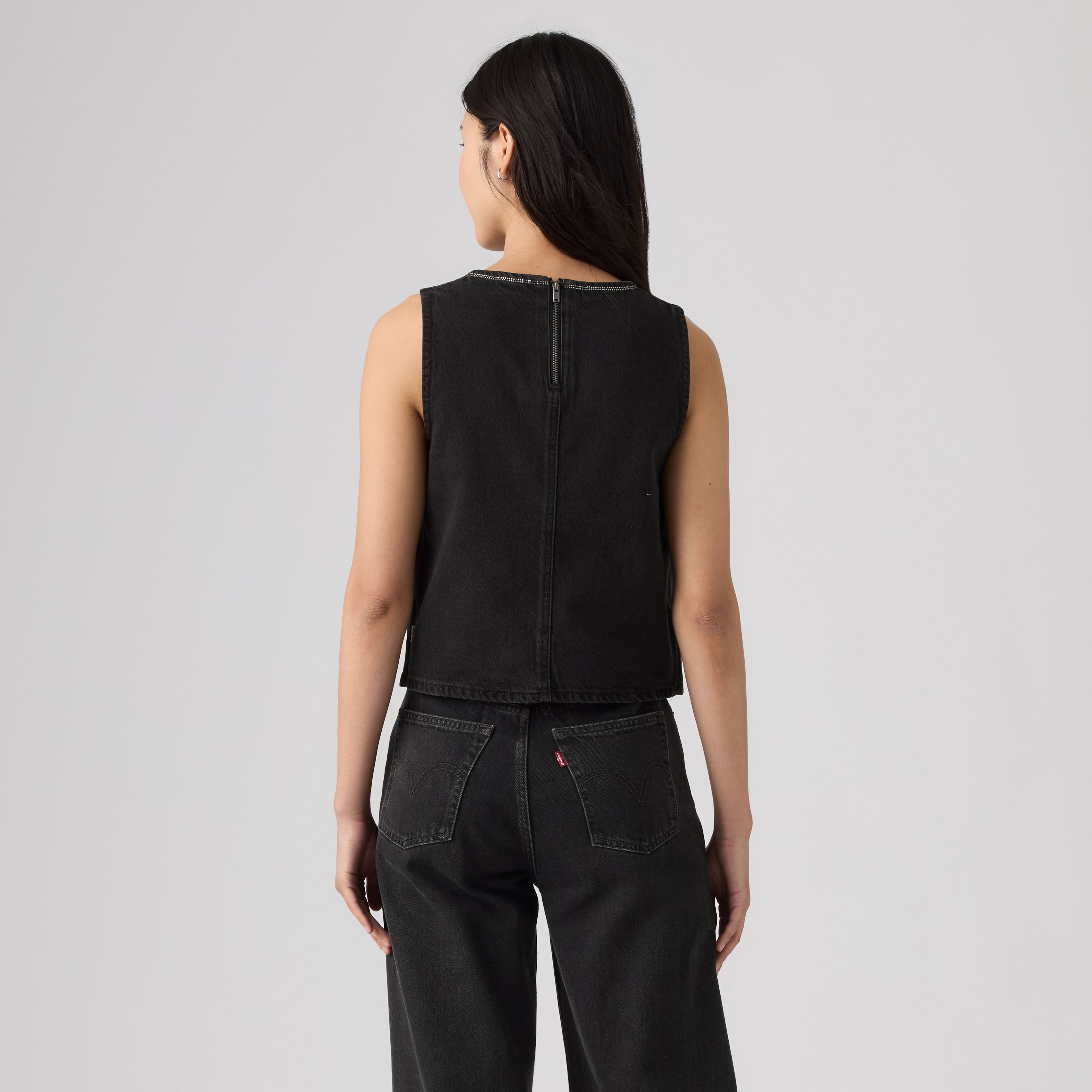Rhinestone Denim Top 4