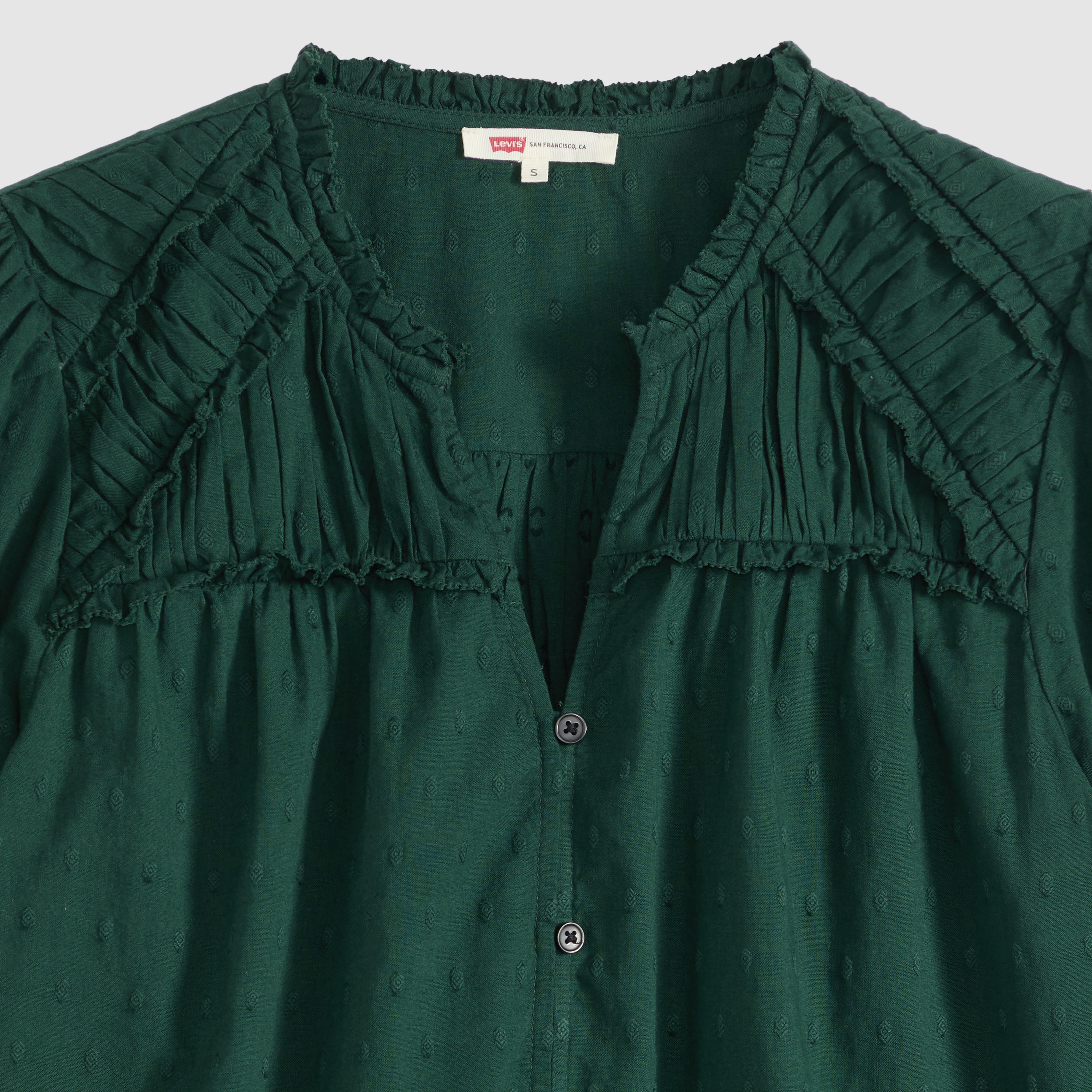Lee Soft Cotton Dobby Blouse - Green | Levi's® US