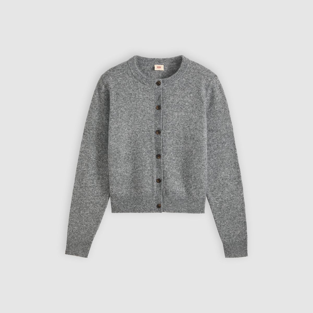 Claire Cardigan — Dark Heather Gray - White