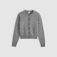 Claire Cardigan — Dark Heather Gray - White 5