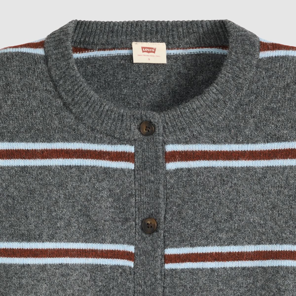 Claire Cardigan — Devin Stripe Heather Grey - Grey