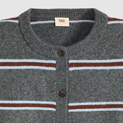 Claire Cardigan — Devin Stripe Heather Grey - Grey 6