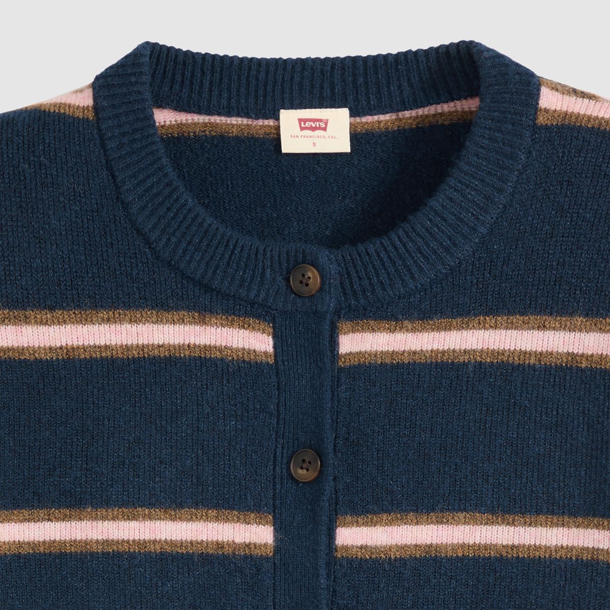 Claire Cardigan — Devin Stripe Navy Blazer - Blue