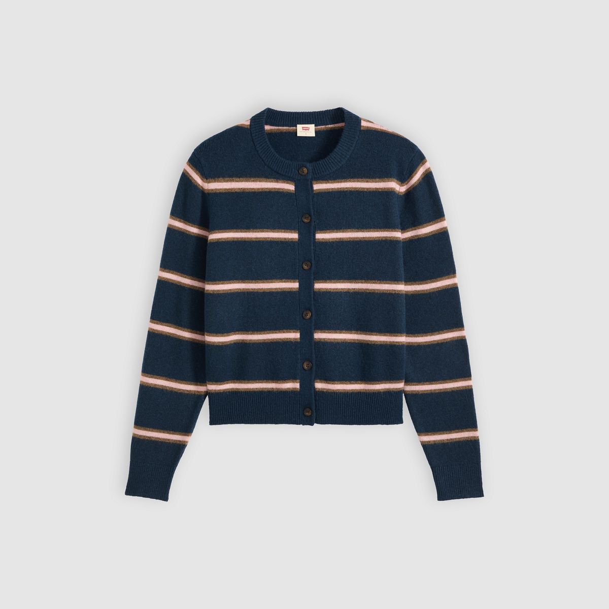 Claire Cardigan — Devin Stripe Navy Blazer - Blue