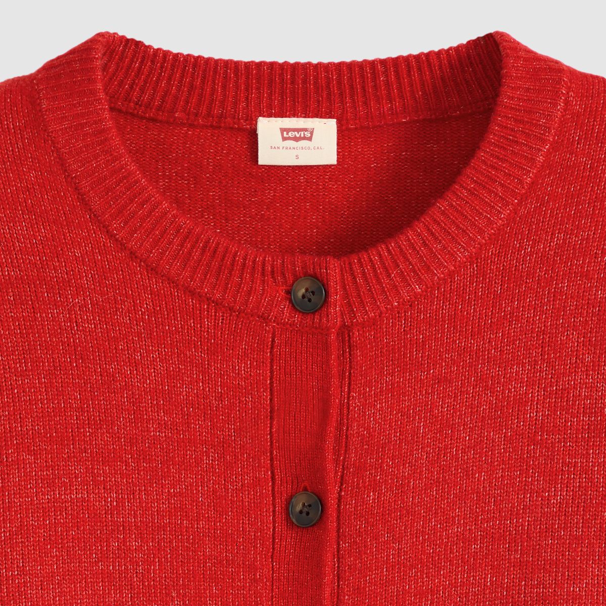 Claire Cardigan — True Red - Red