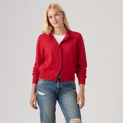 Claire Cardigan — True Red - Red 3