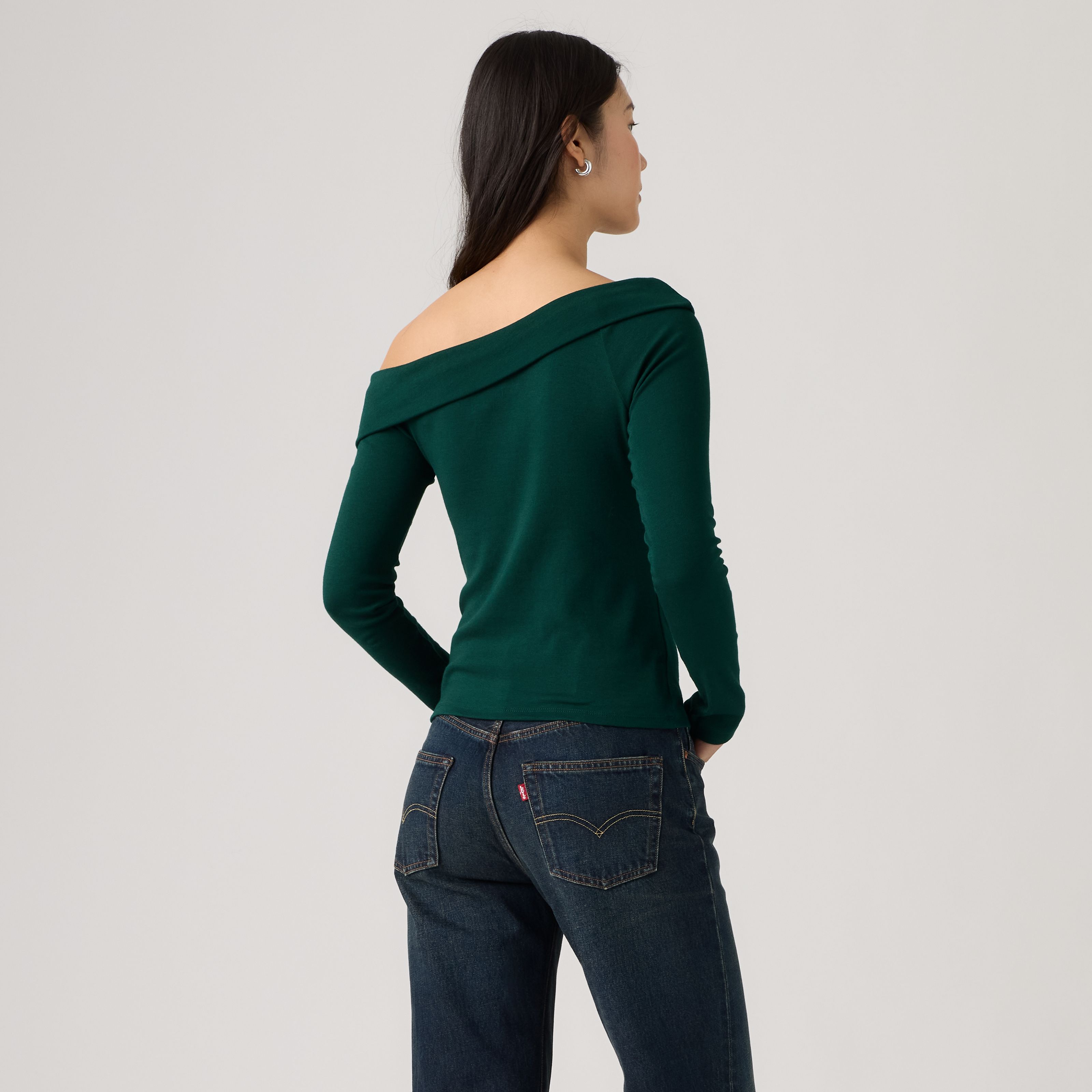 Clara Off-Shoulder Long-Sleeve Top 4