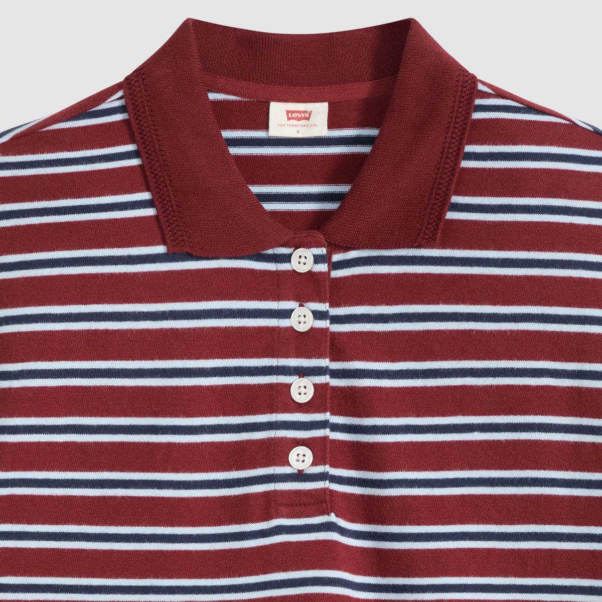 Didion Rugby Polo — Milano Stripe Warm Cabernet - Multi-Color