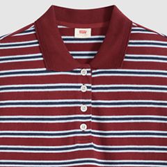 Didion Rugby Polo — Milano Stripe Warm Cabernet - Multi-Color 6