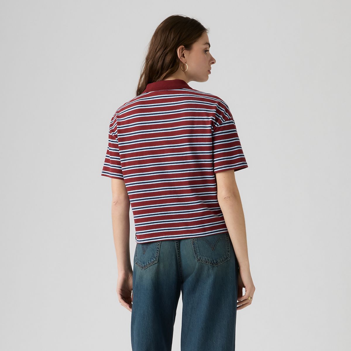 Didion Rugby Polo — Milano Stripe Warm Cabernet - Multi-Color
