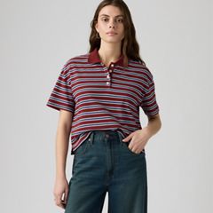 Didion Rugby Polo — Milano Stripe Warm Cabernet - Multi-Color 1