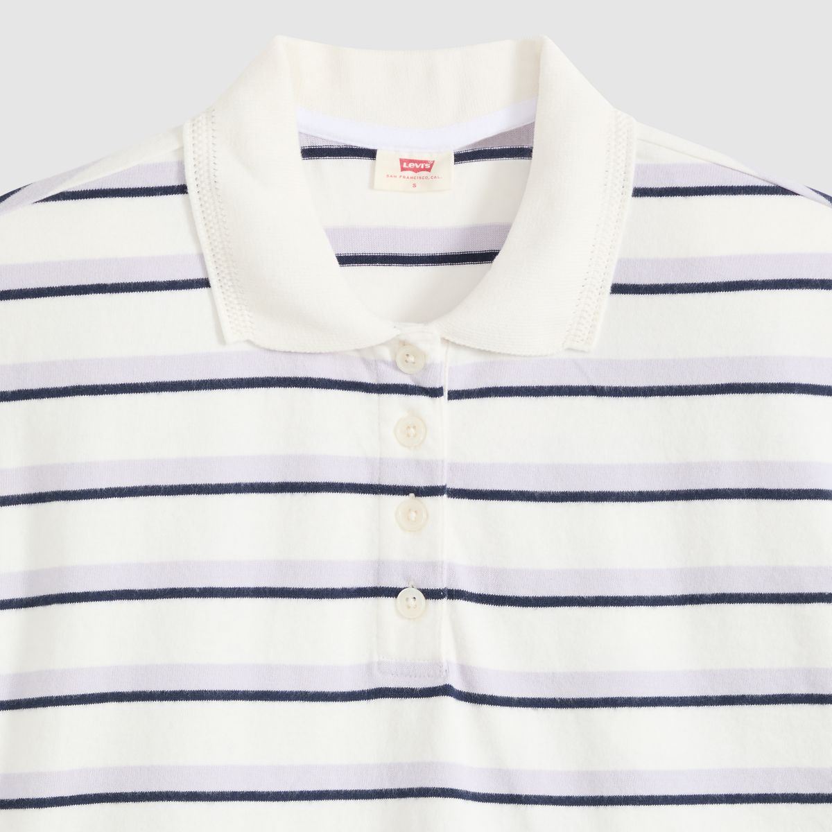 Didion Rugby Polo — Pepper Stripe Lavender Blue - Multi-Color