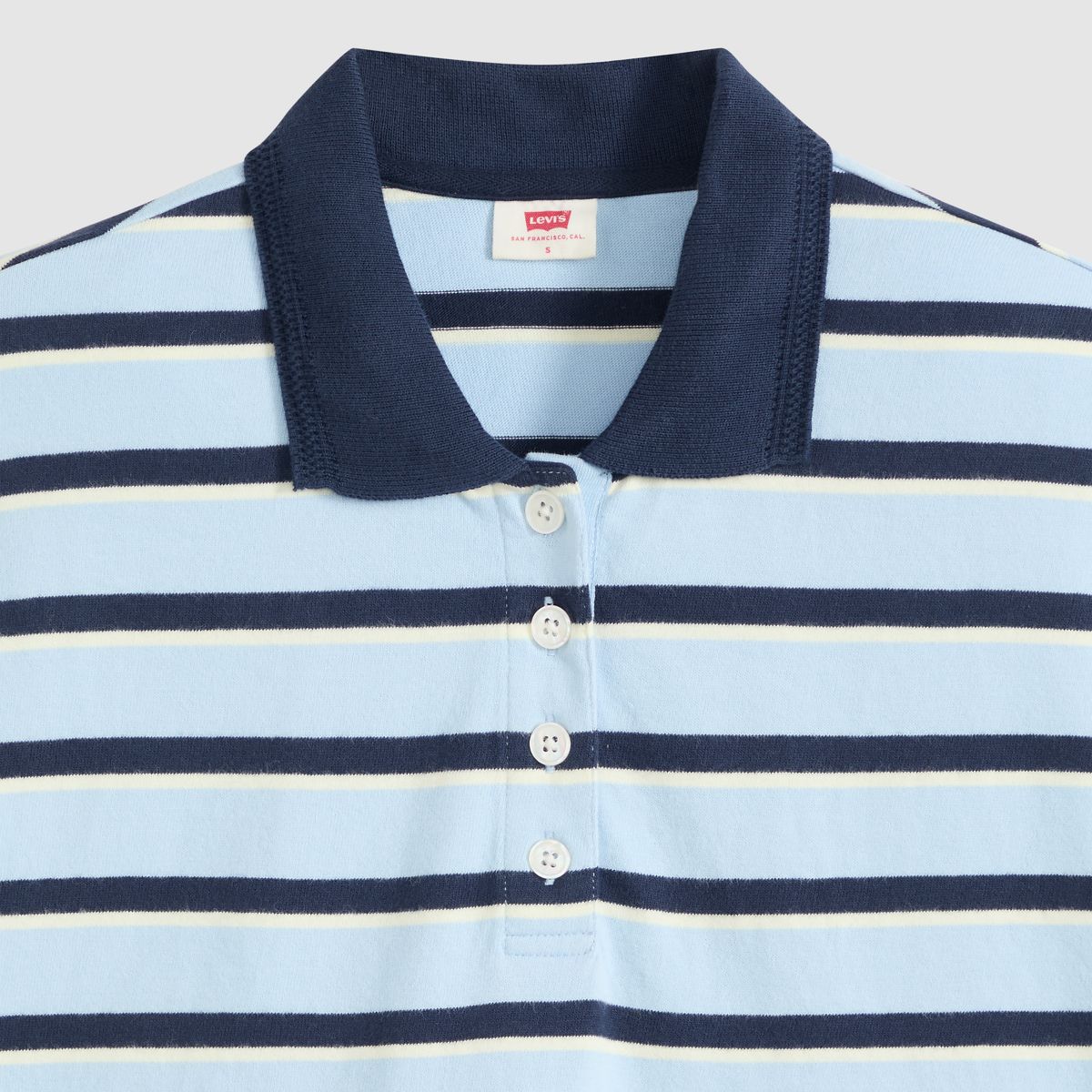 Didion Rugby Polo — Pepper Stripe Angel Falls - Multi-Color