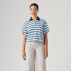Didion Rugby Polo — Pepper Stripe Angel Falls - Multi-Color 3