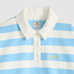 Graphic Vintage Rugby Fleece — Stripe Rugby Arch Logo Alaskan Blue - Blue 6