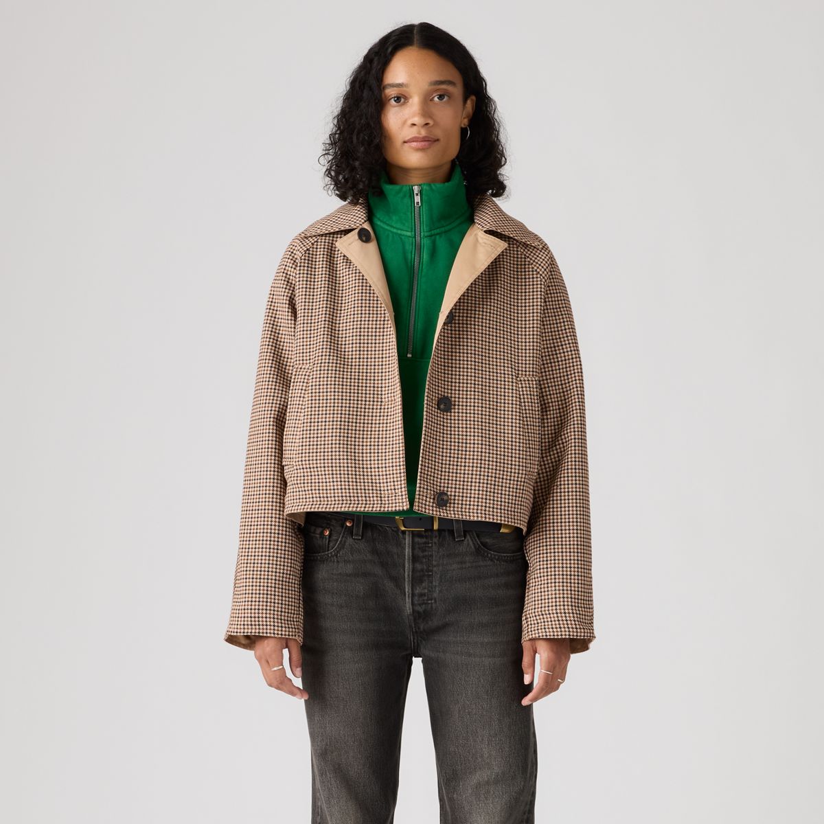 Reversible Short Trench — Neutral - Brown