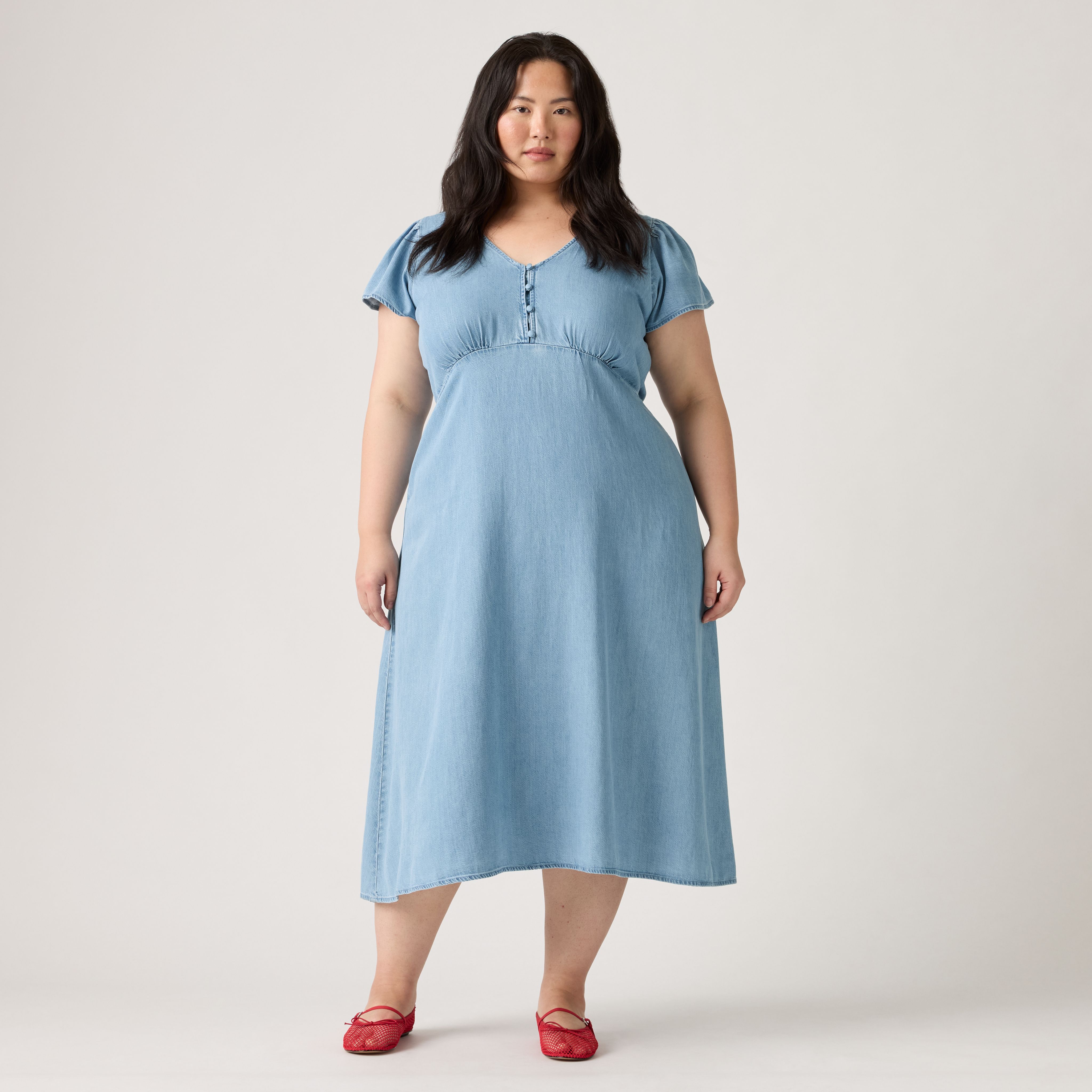 Lilith Lightweight Midi Dress (Plus Size) 4