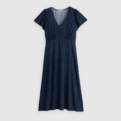 Lilith Midi Dress (Plus Size) — Inga Dot Navy Blazer - Blue 5