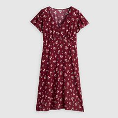 Lilith Midi Dress (Plus Size) — Abellona Floral Cabernet - Multi-Color 5