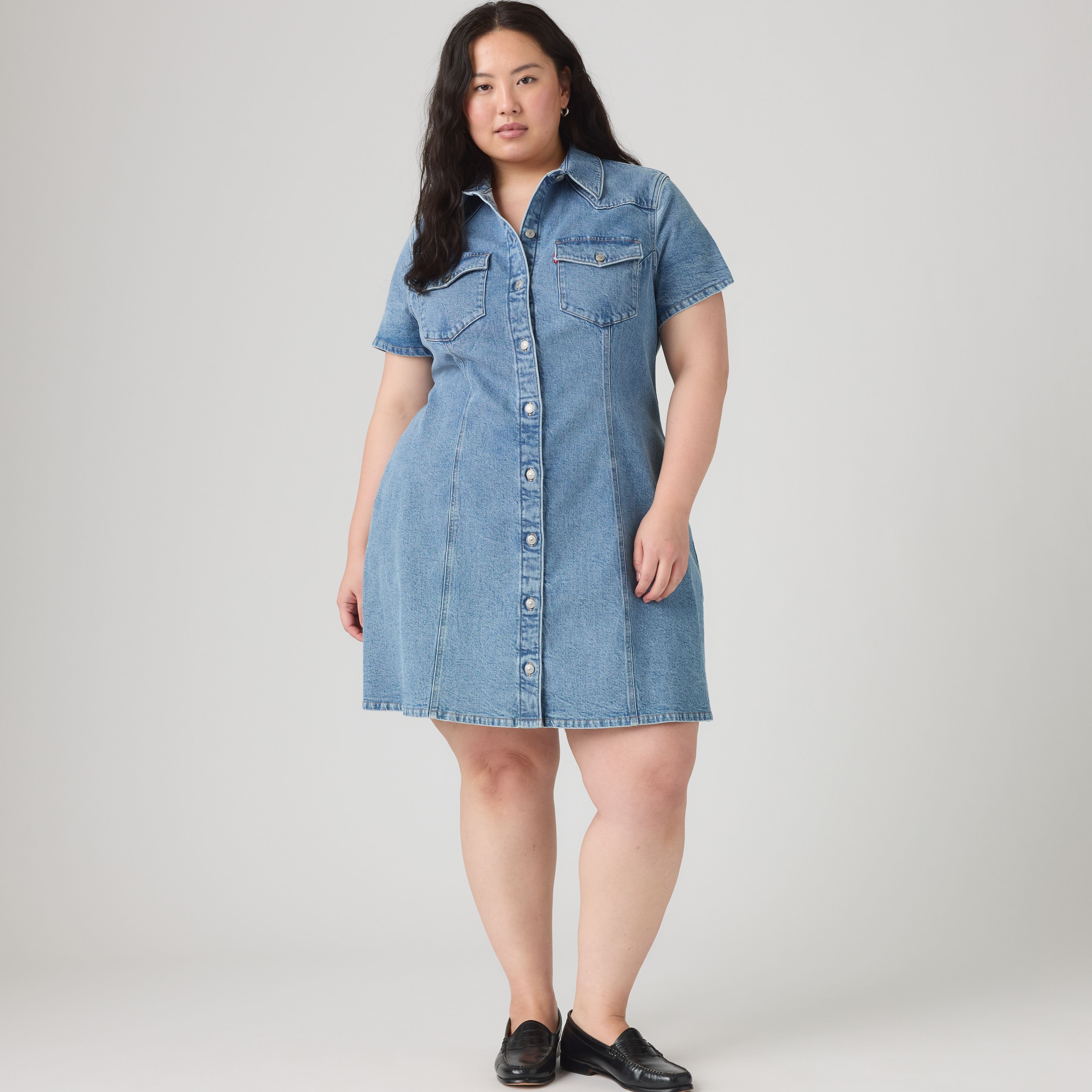 Женское платье Levi's Trace Western Mini Dress (Plus Size)