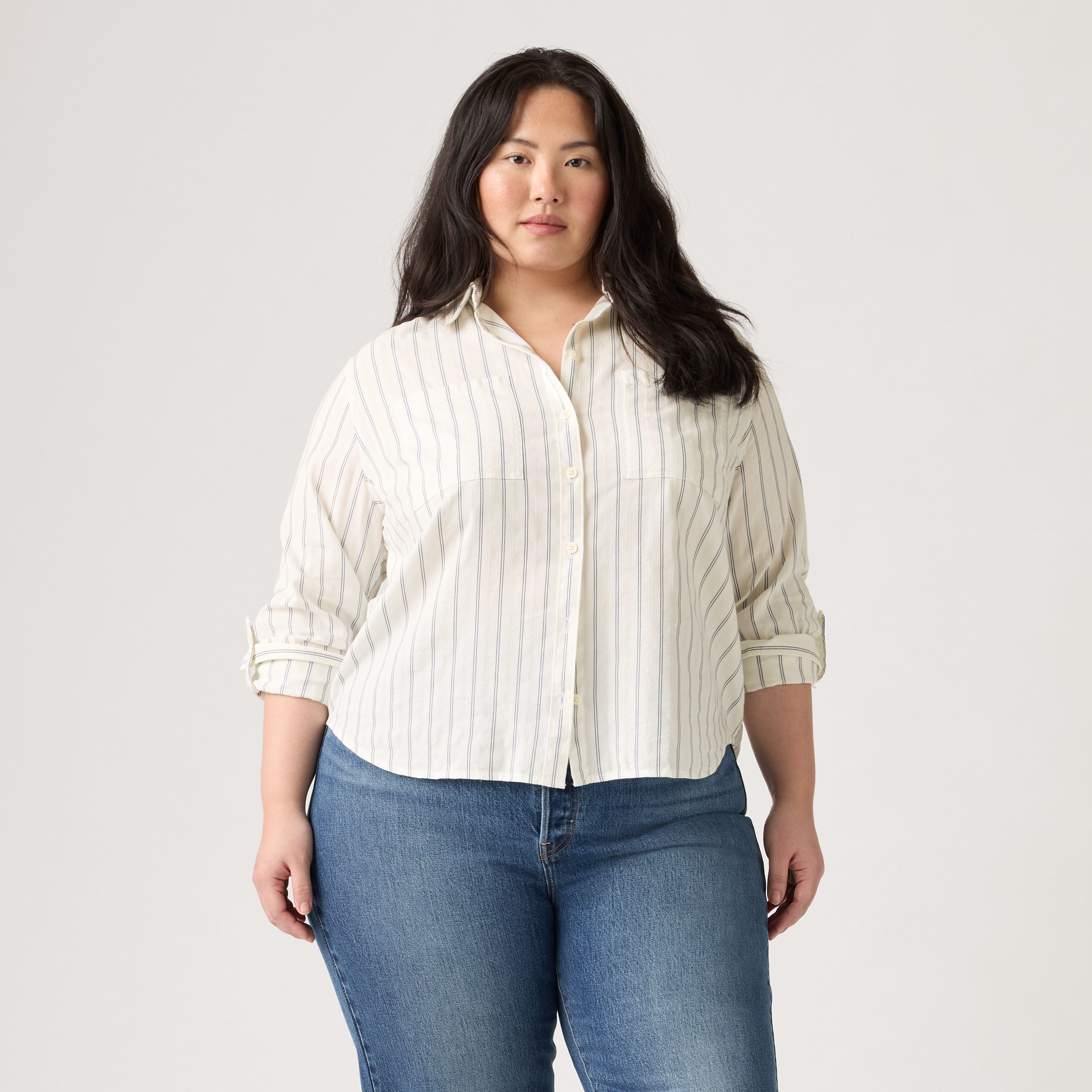 Женская рубашка Levi's Aspen Utility Long-Sleeve Shirt (Plus Size) — фото 3