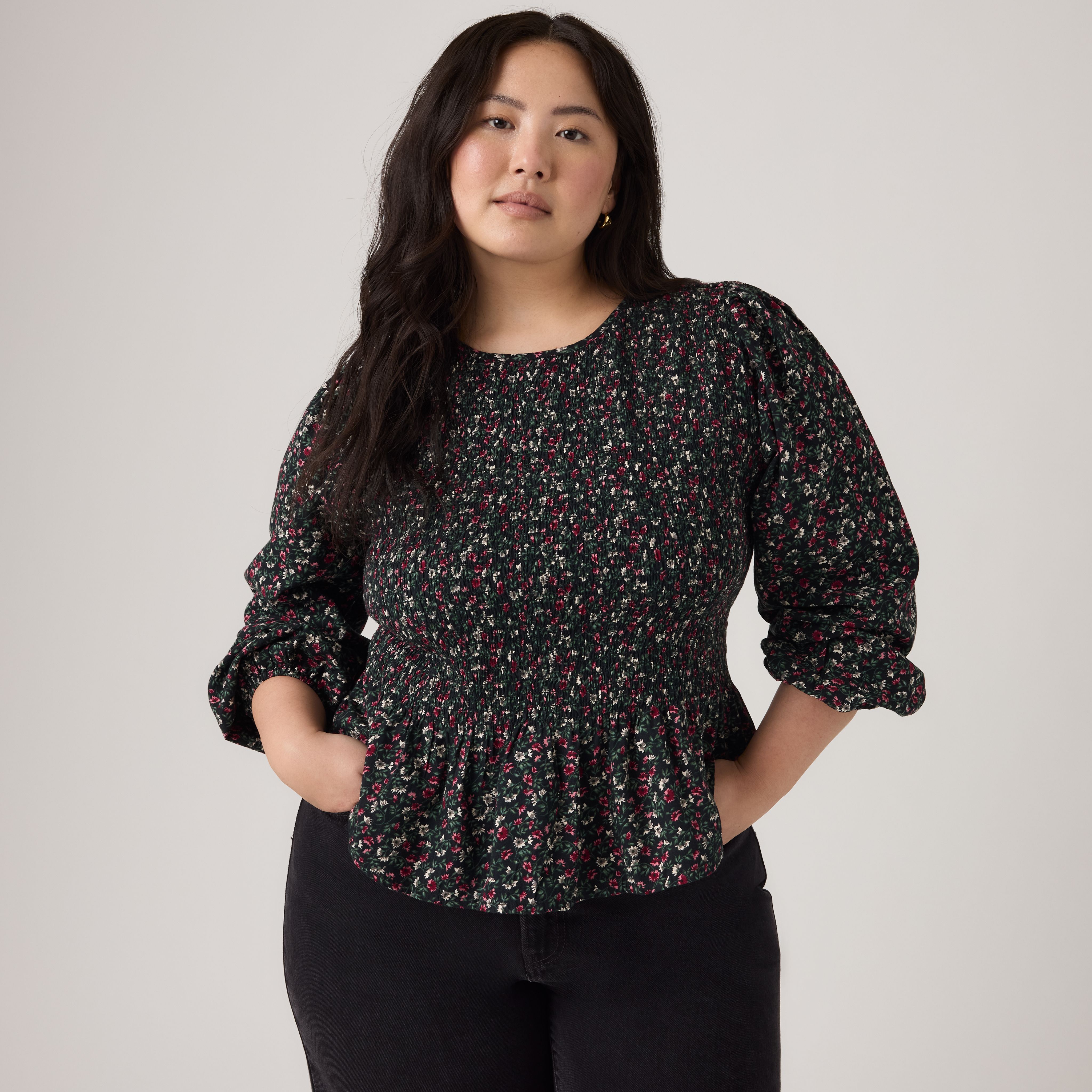 Женская блузка Levi's Ashton Long-Sleeve Blouse (Plus Size) — фото 1